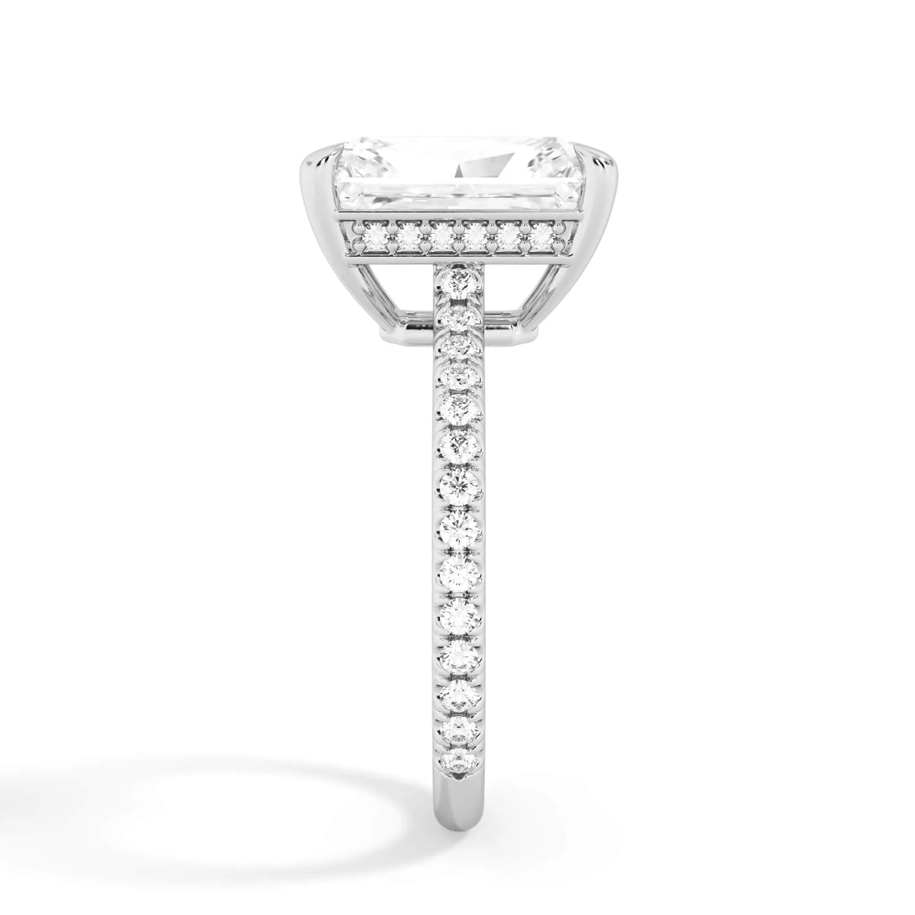 Oval Pave Engagement Ring