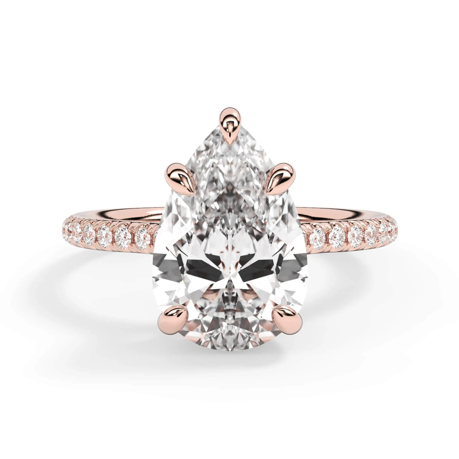 Oval Pave Engagement Ring