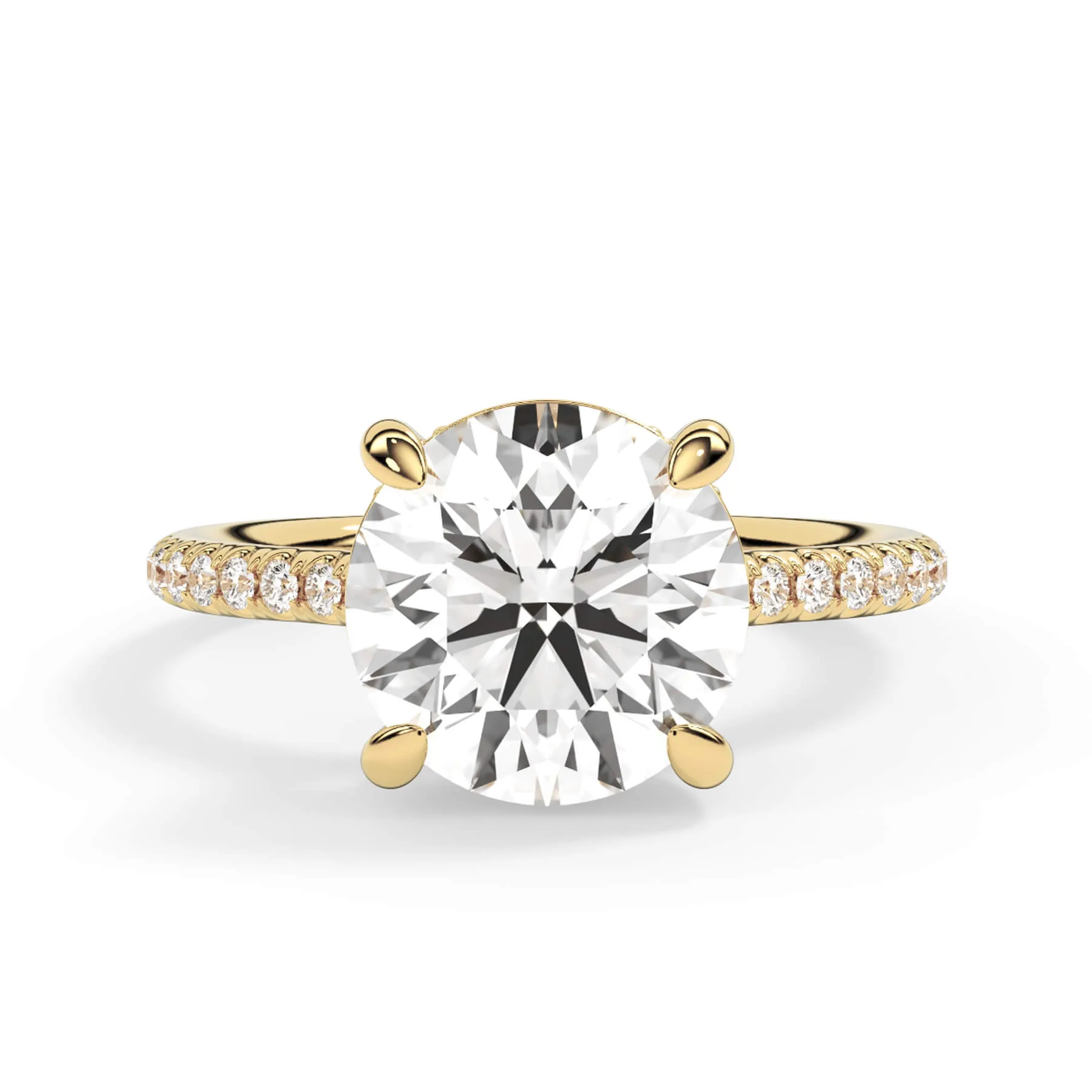 Oval Pave Engagement Ring