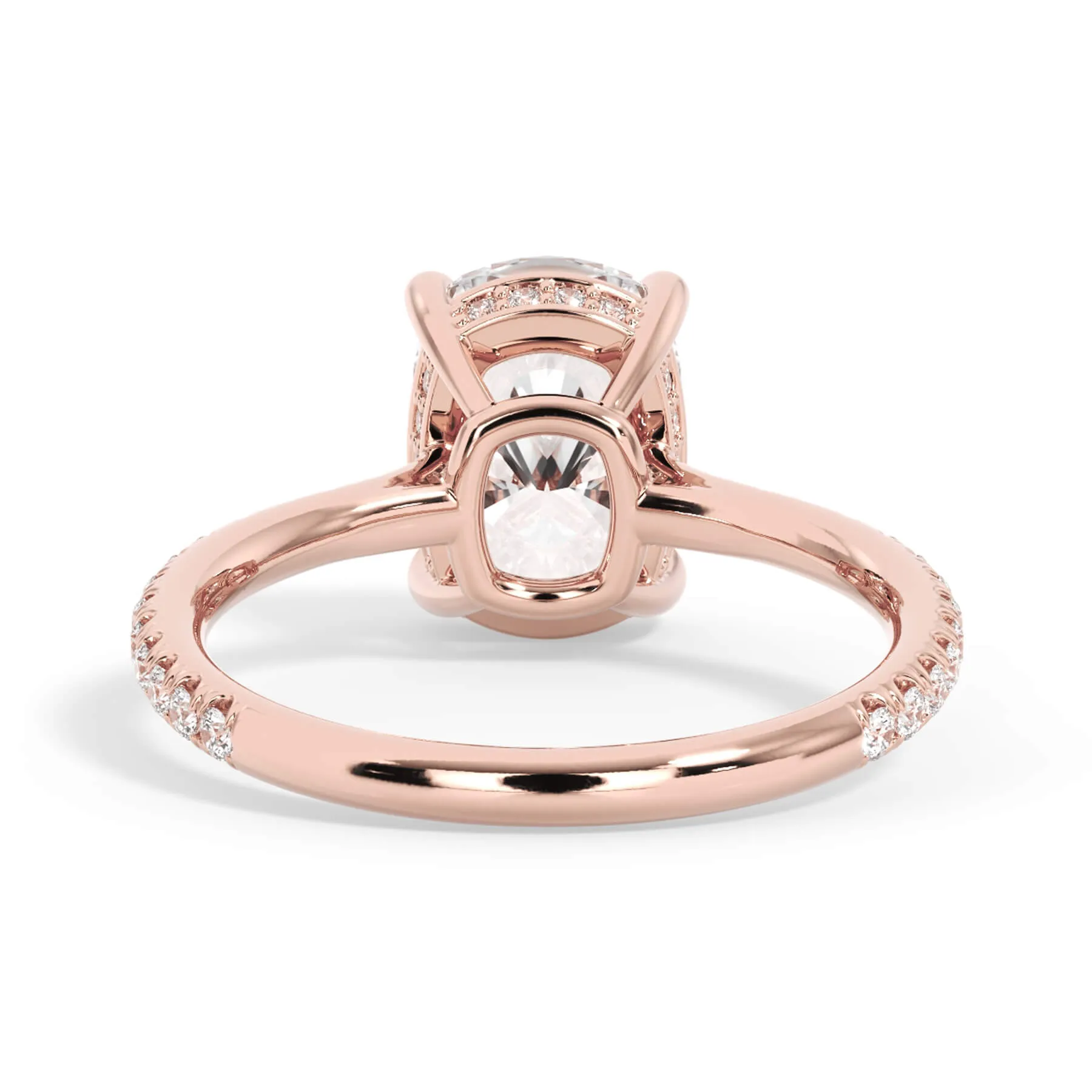 Oval Pave Engagement Ring