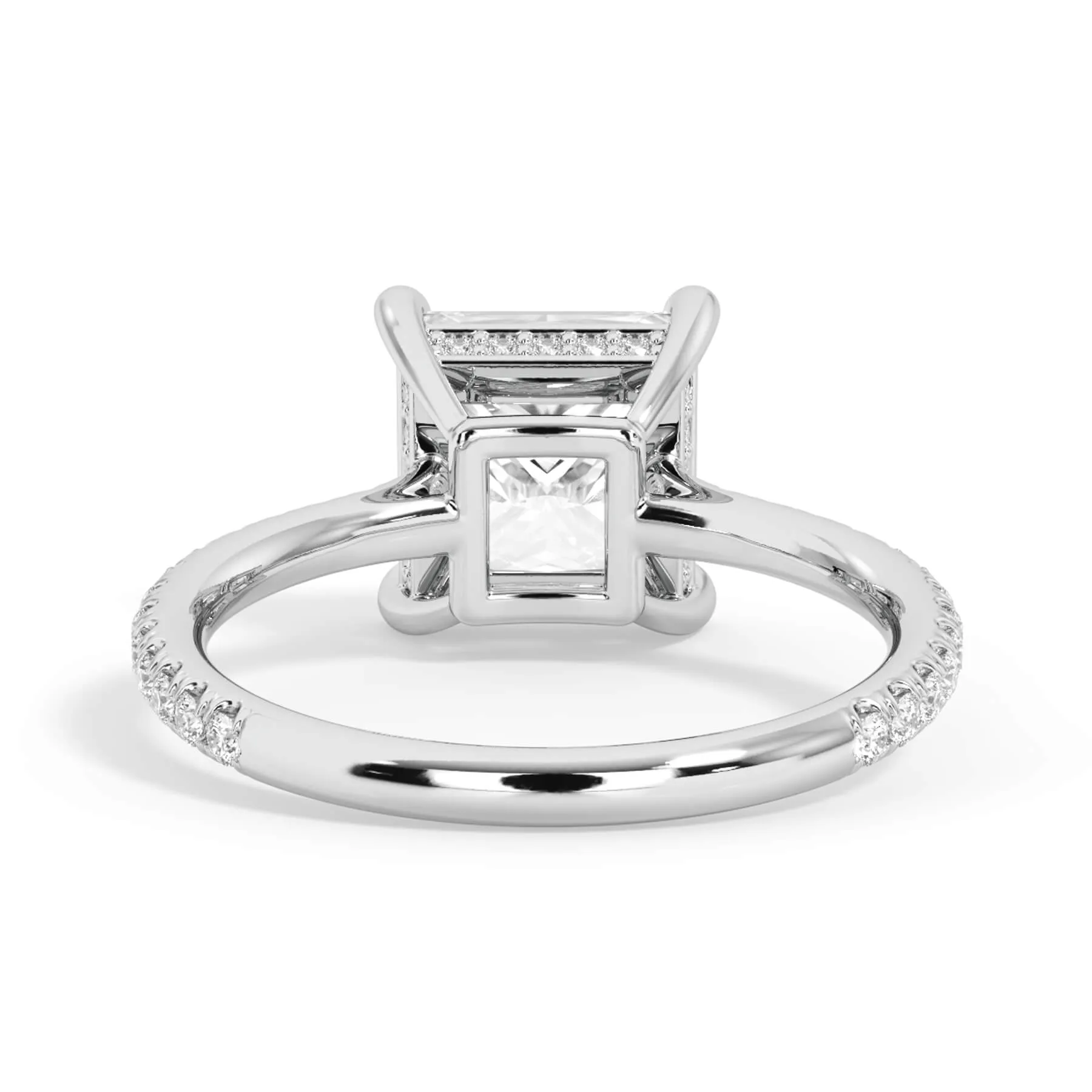 Oval Pave Engagement Ring
