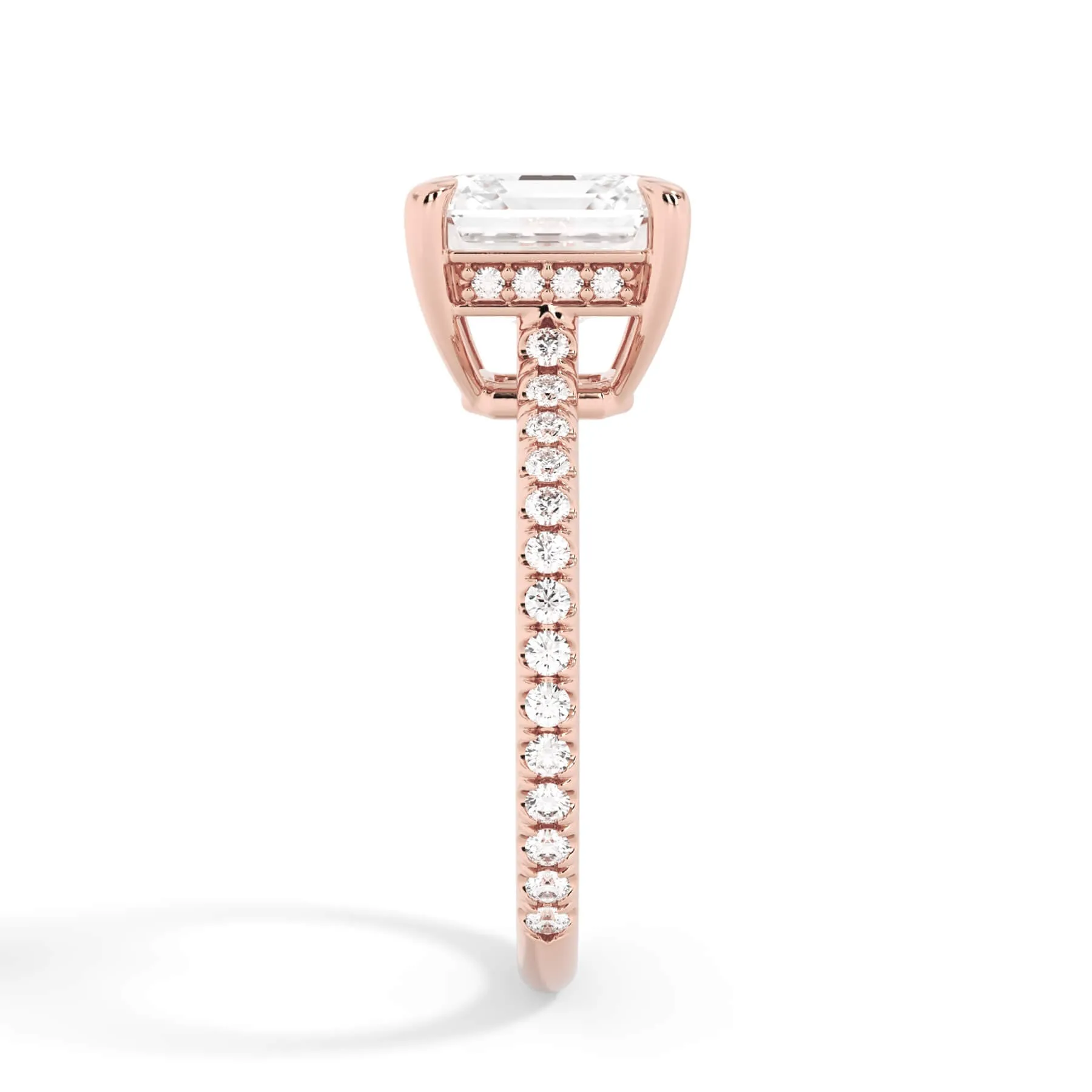 Oval Pave Engagement Ring