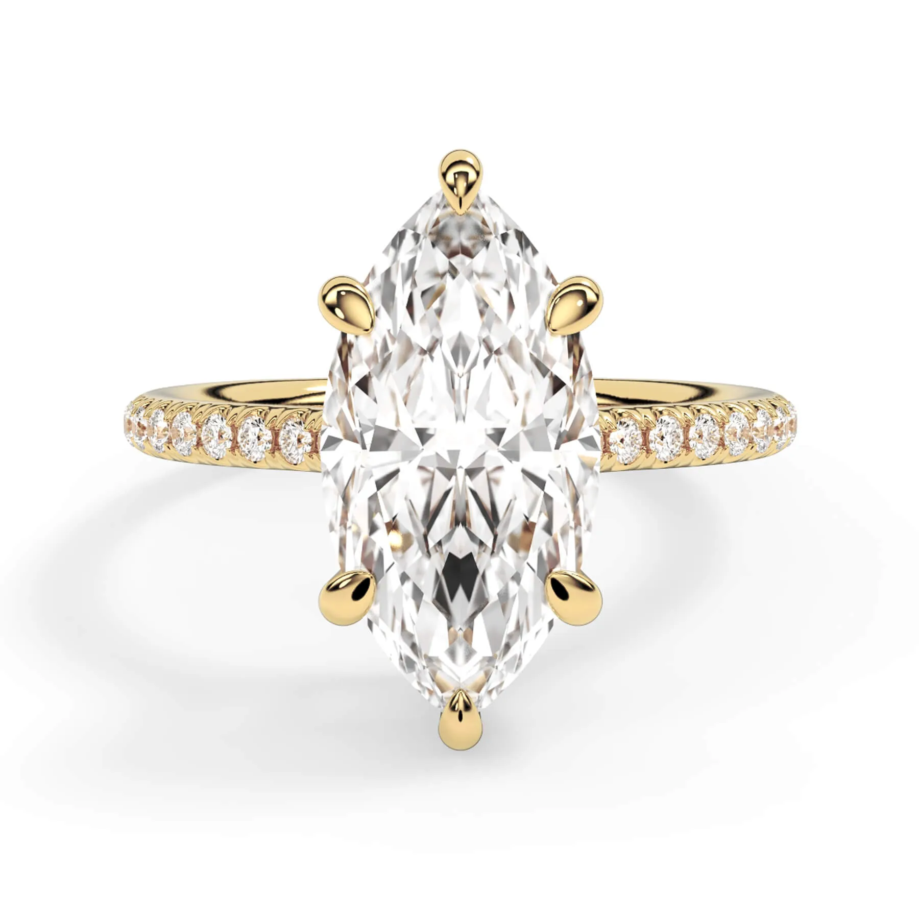 Oval Pave Engagement Ring