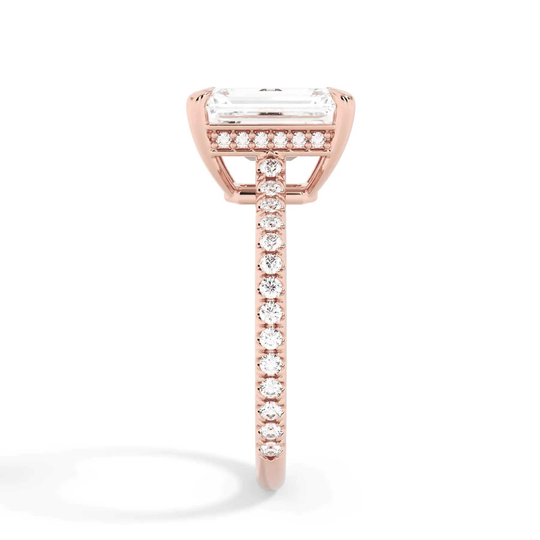 Oval Pave Engagement Ring