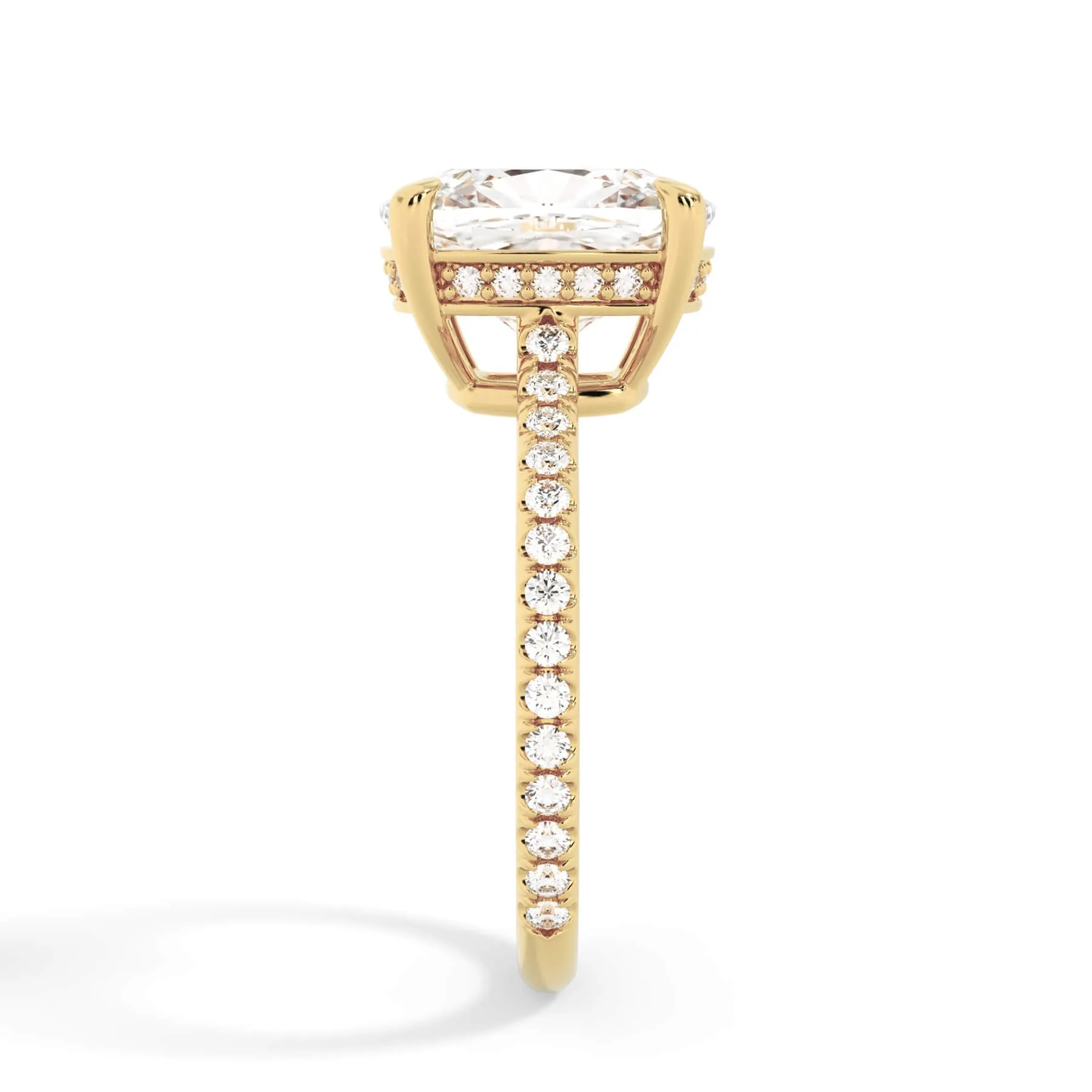 Oval Pave Engagement Ring