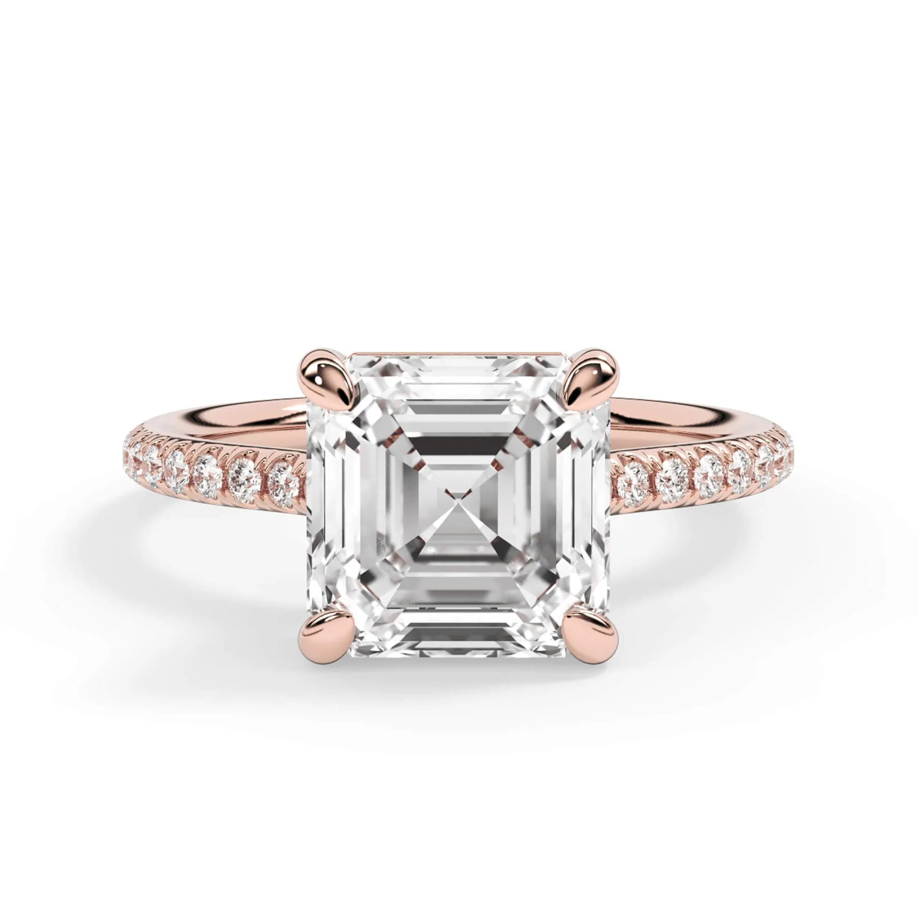 Oval Pave Engagement Ring