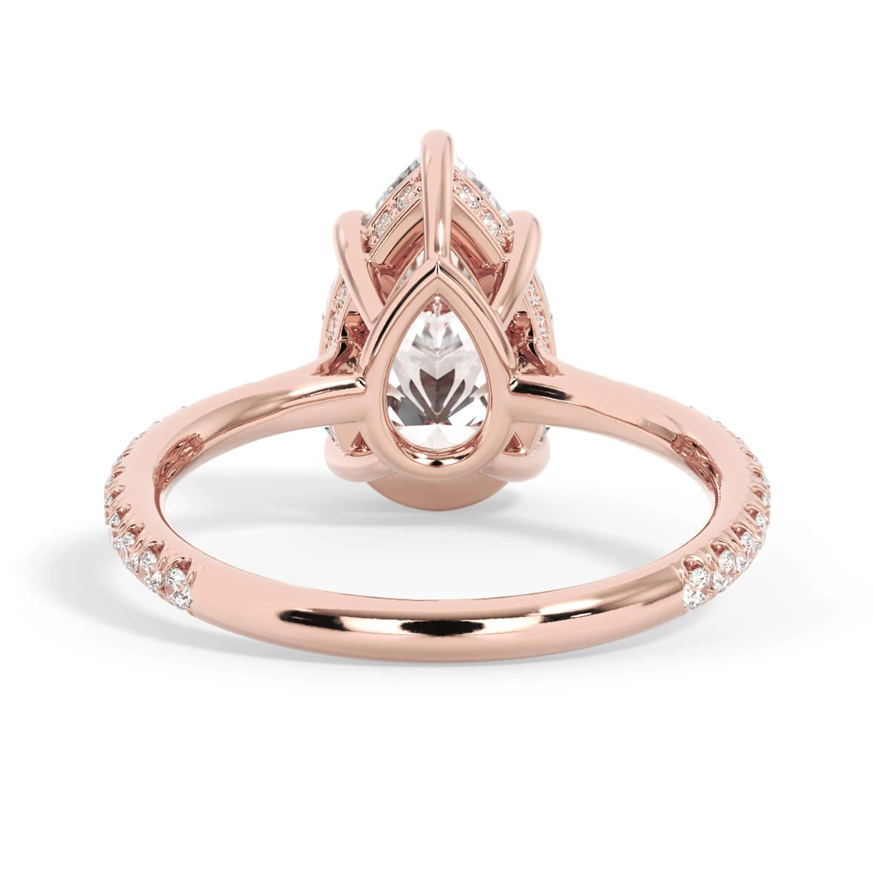 Oval Pave Engagement Ring