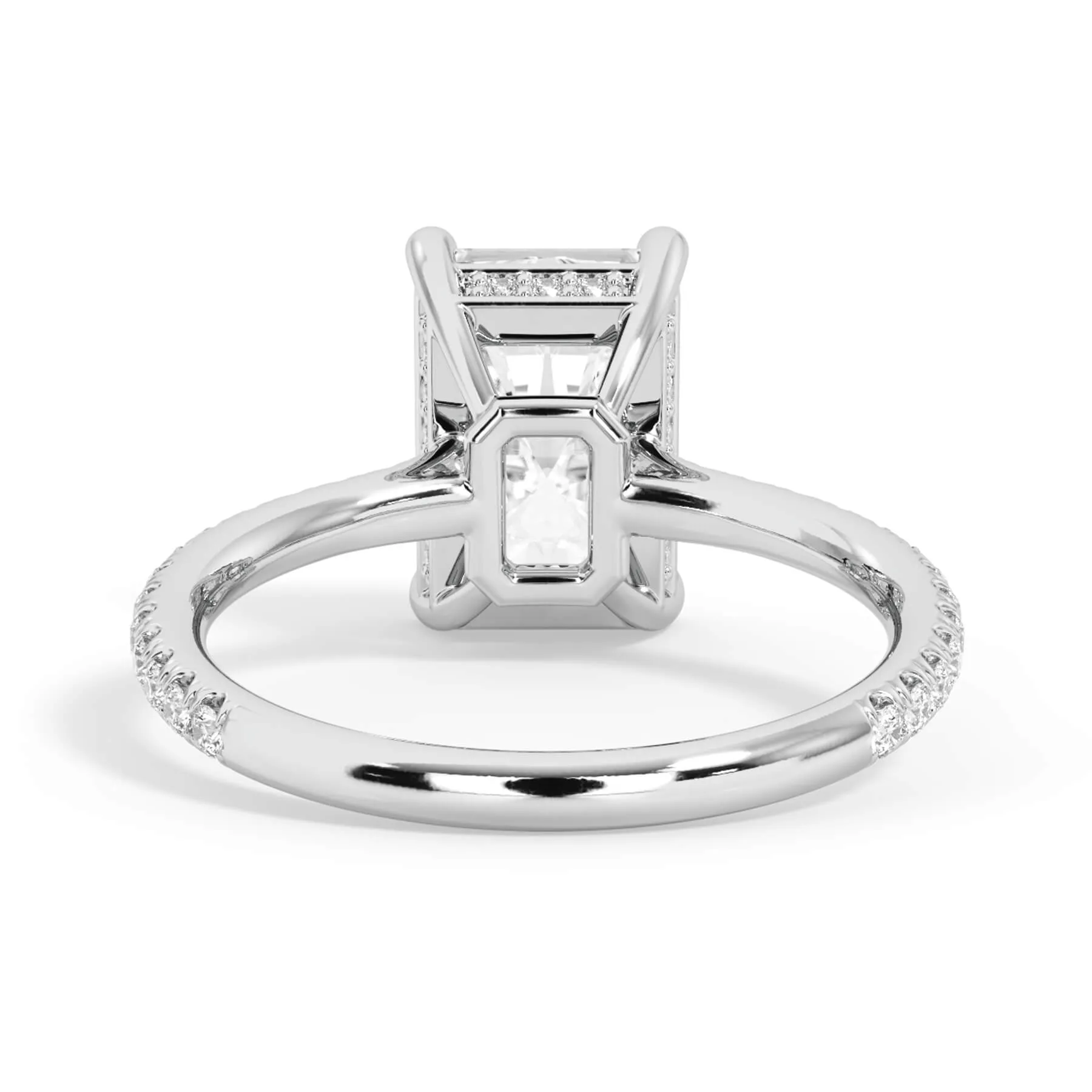 Oval Pave Engagement Ring