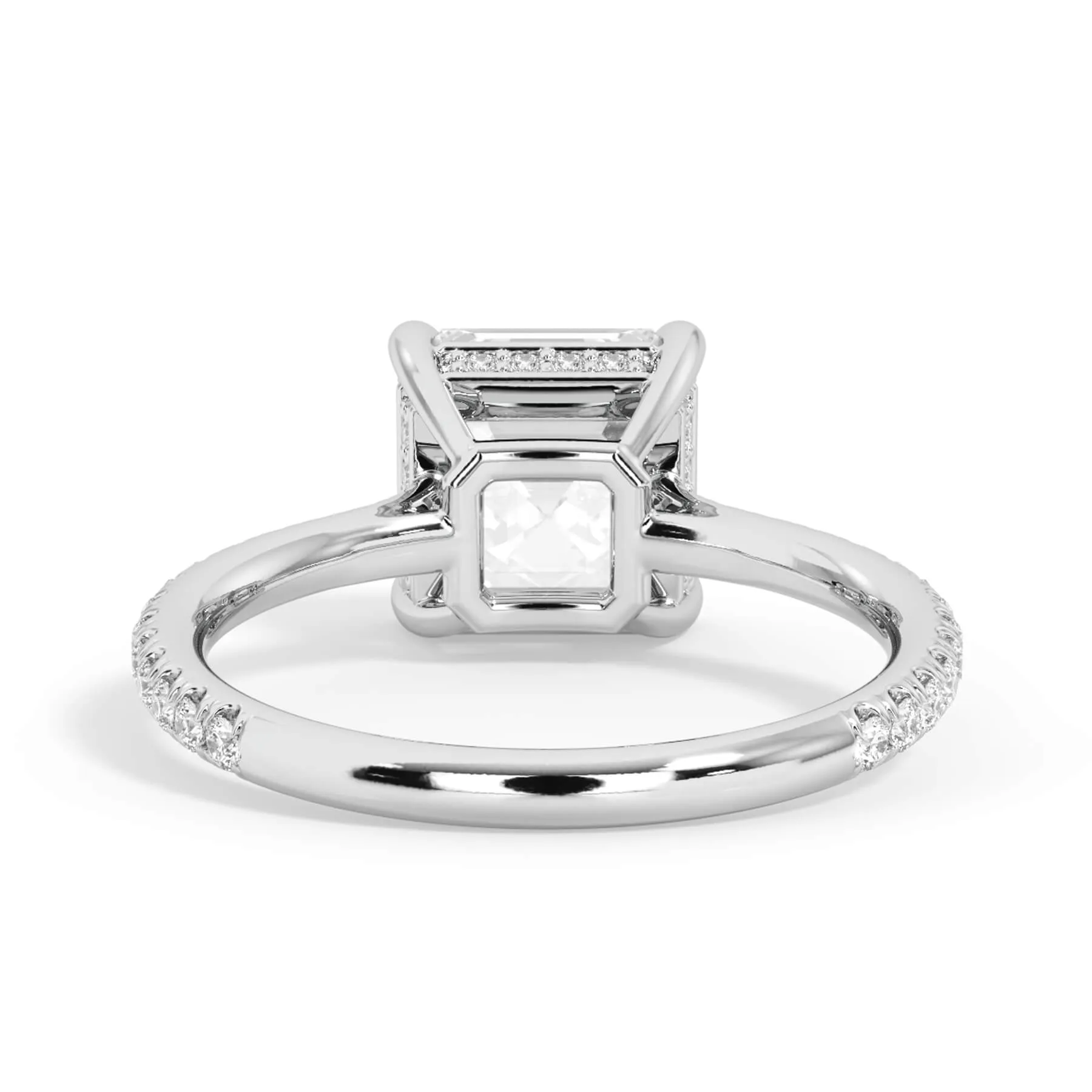 Oval Pave Engagement Ring