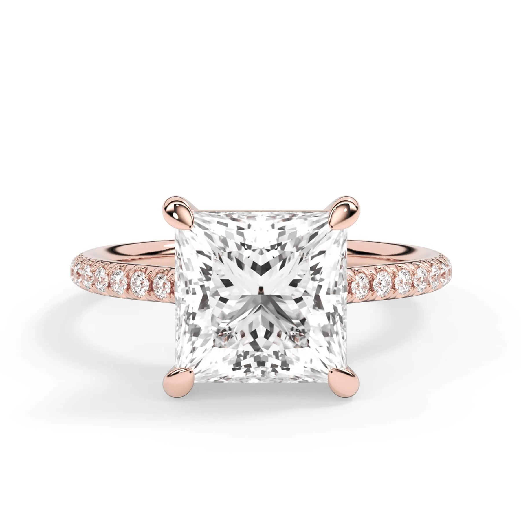 Oval Pave Engagement Ring