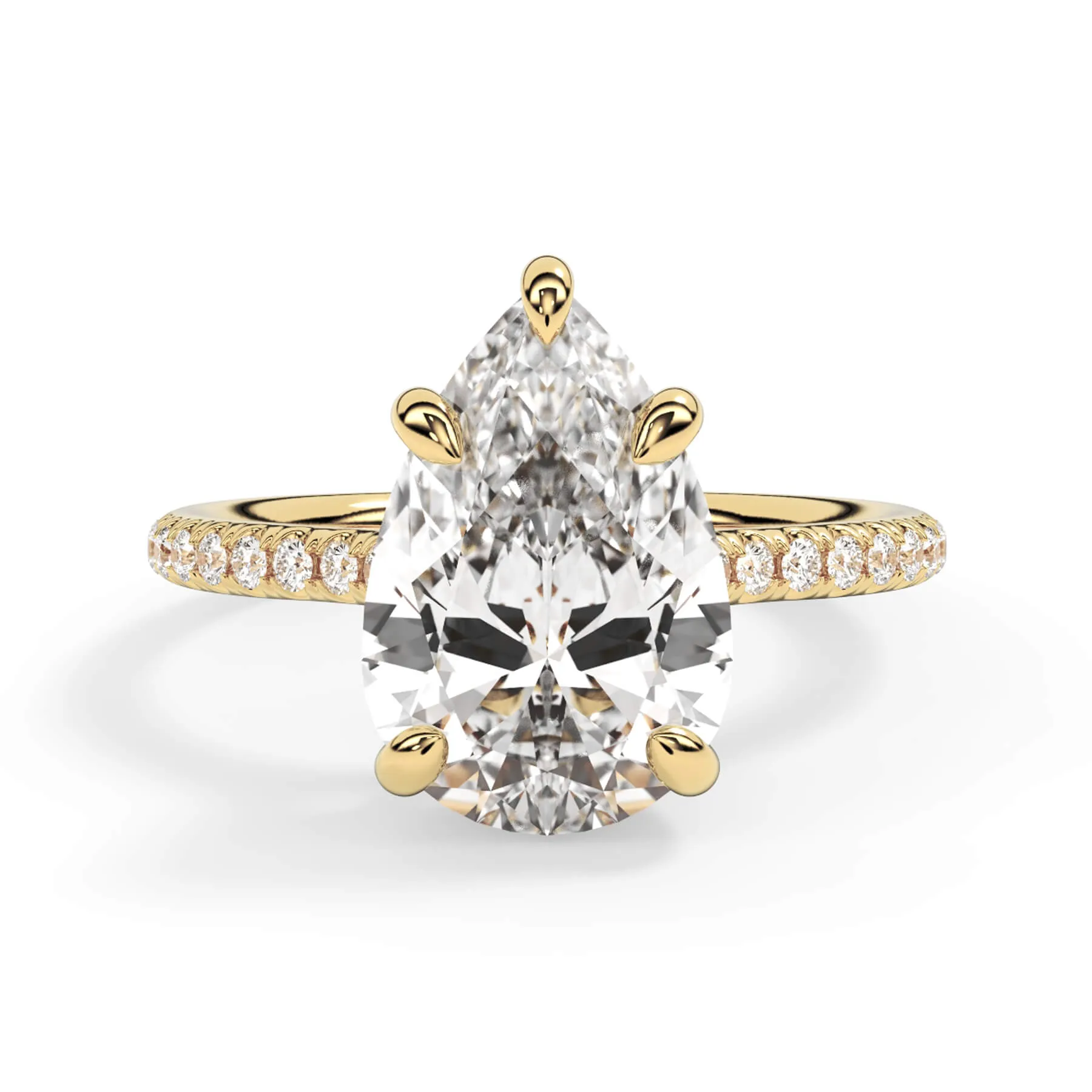 Oval Pave Engagement Ring