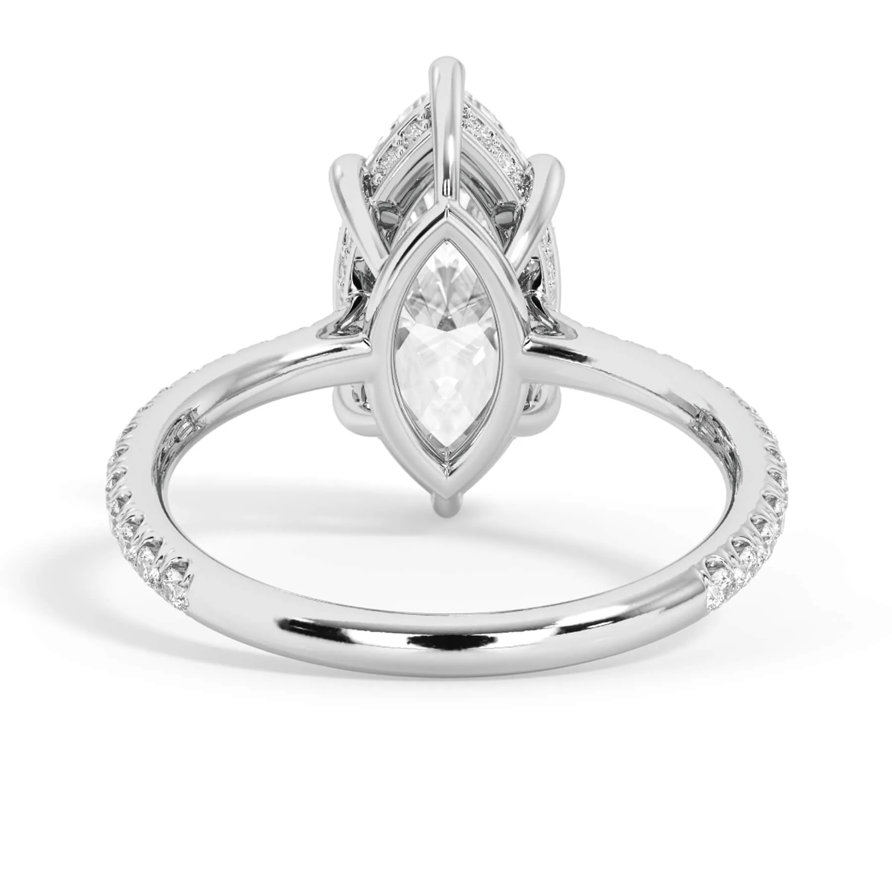Oval Pave Engagement Ring