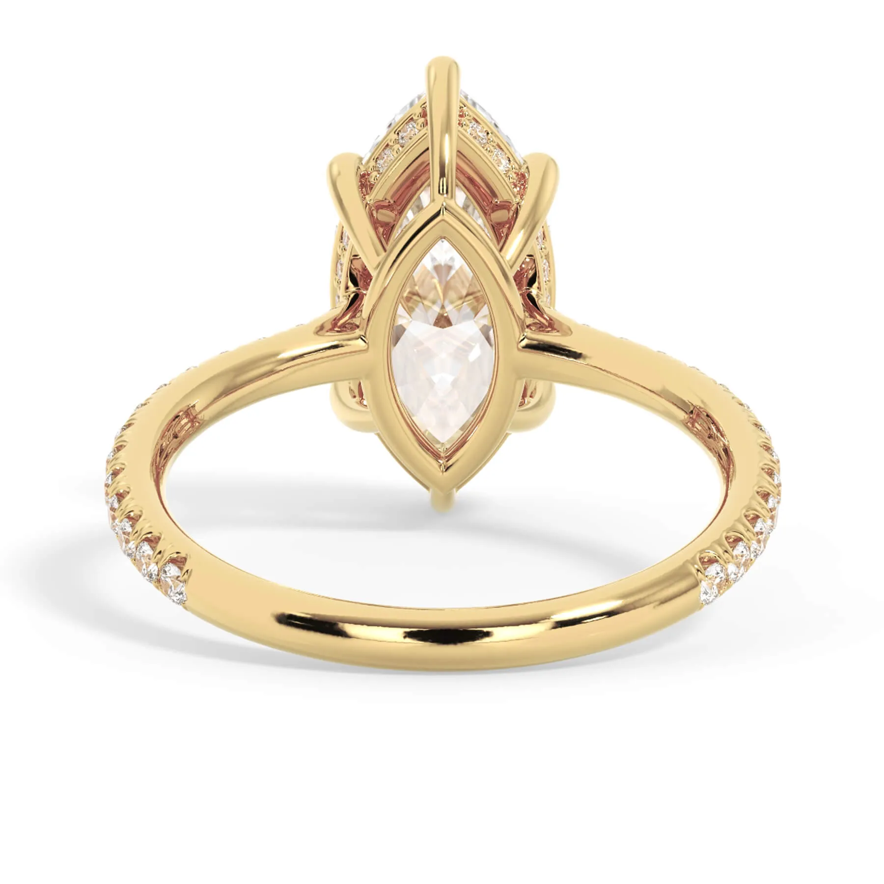 Oval Pave Engagement Ring