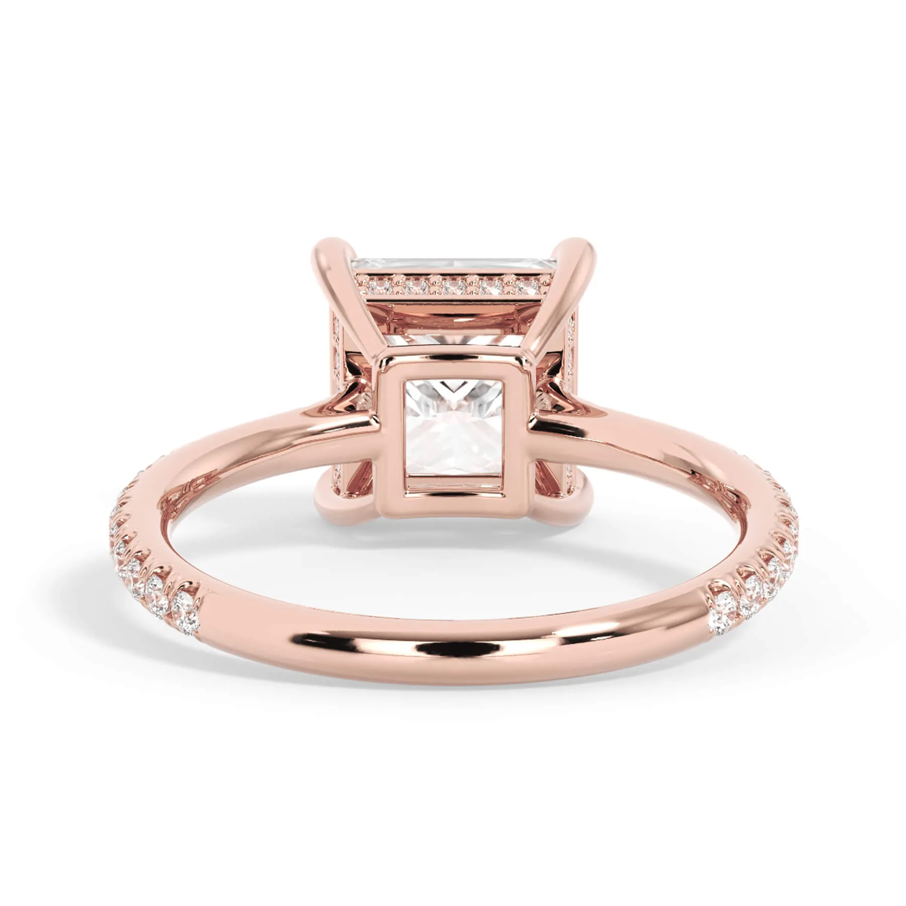 Oval Pave Engagement Ring