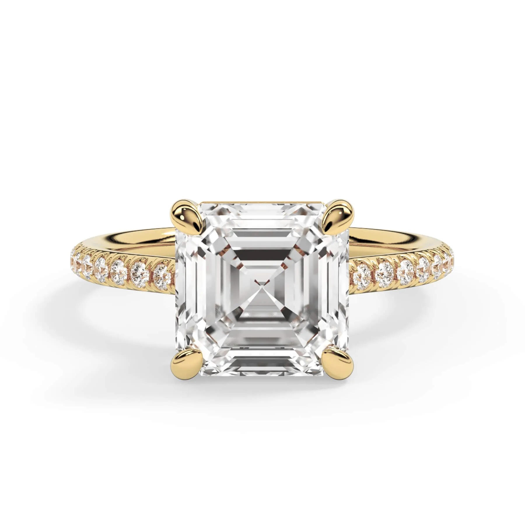 Oval Pave Engagement Ring