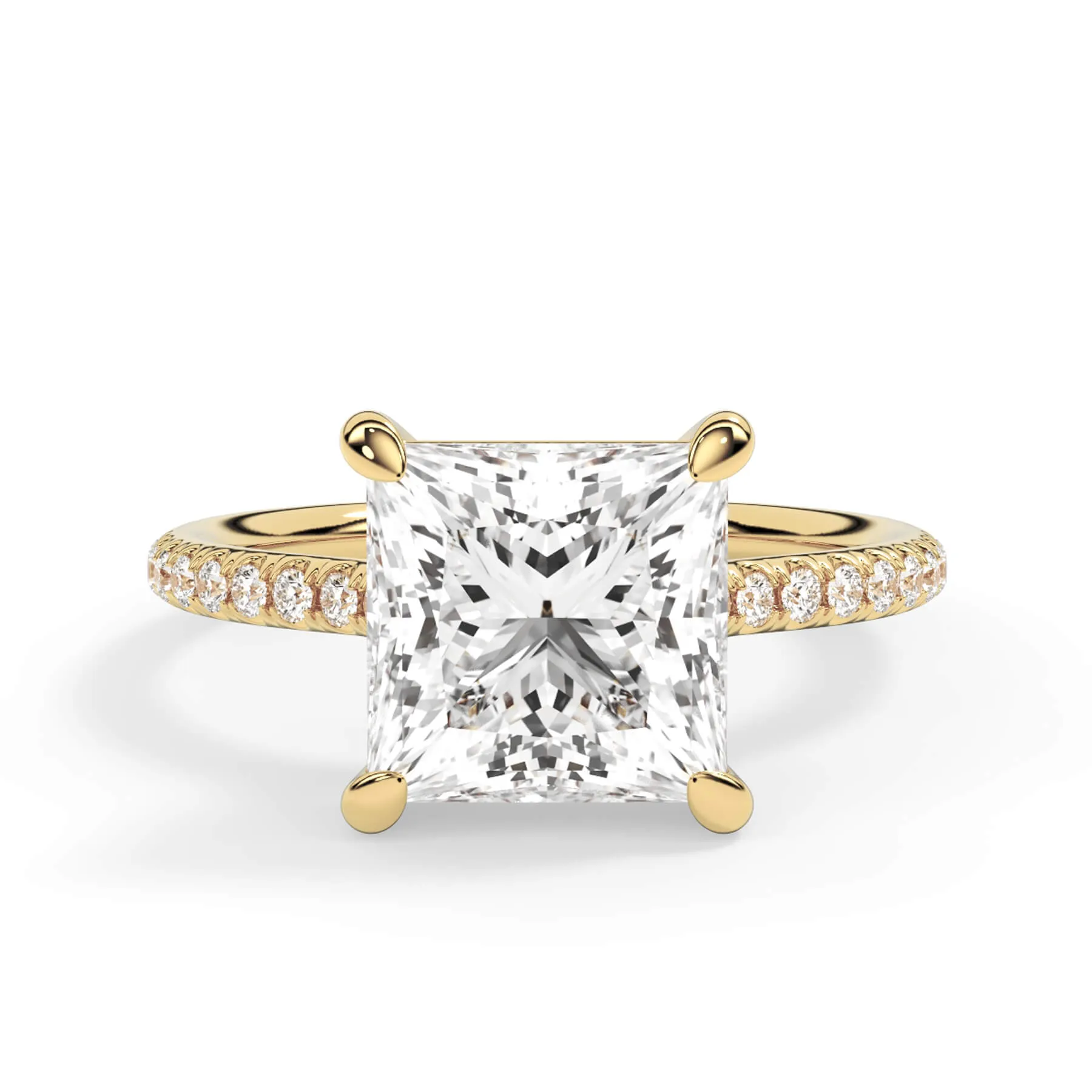 Oval Pave Engagement Ring