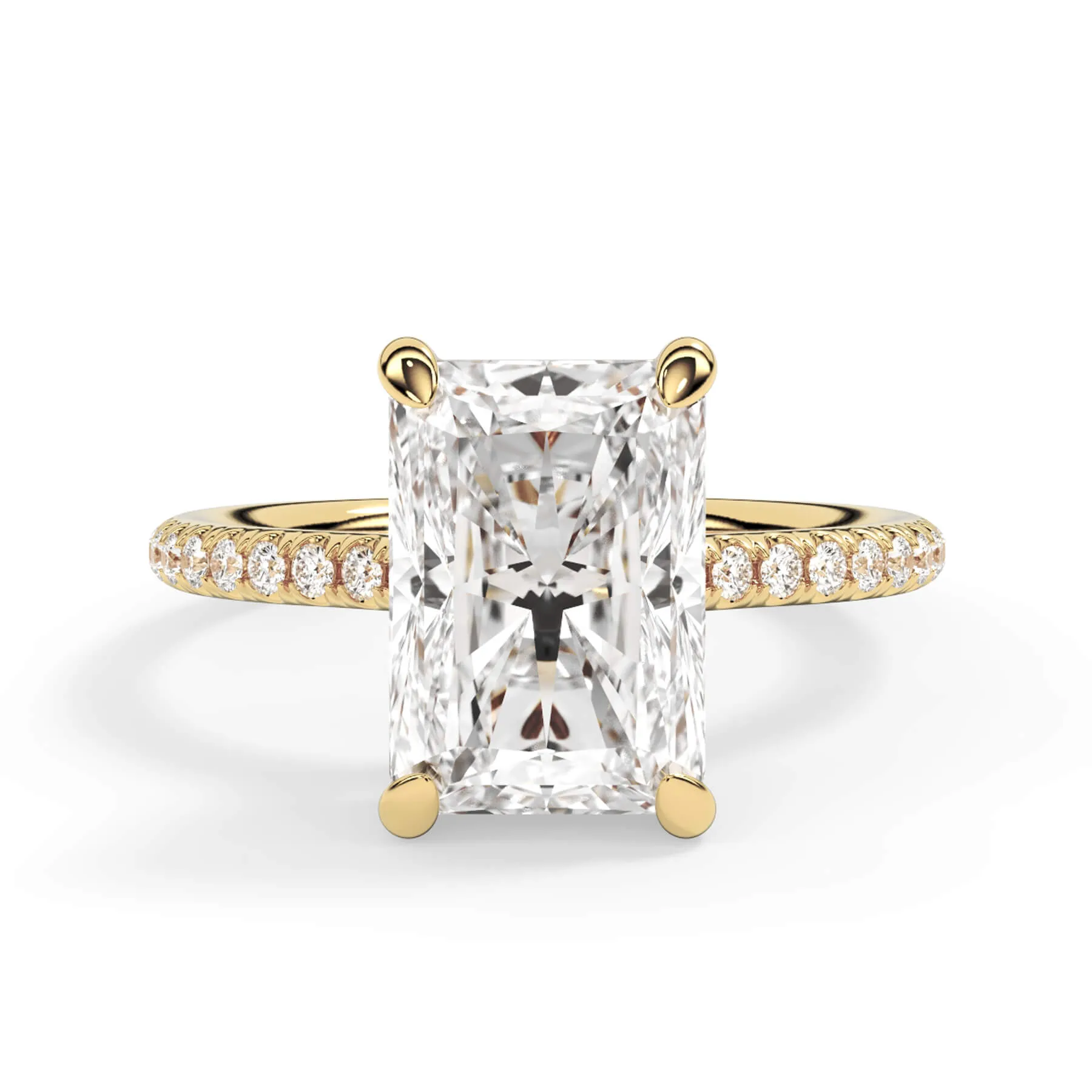 Oval Pave Engagement Ring