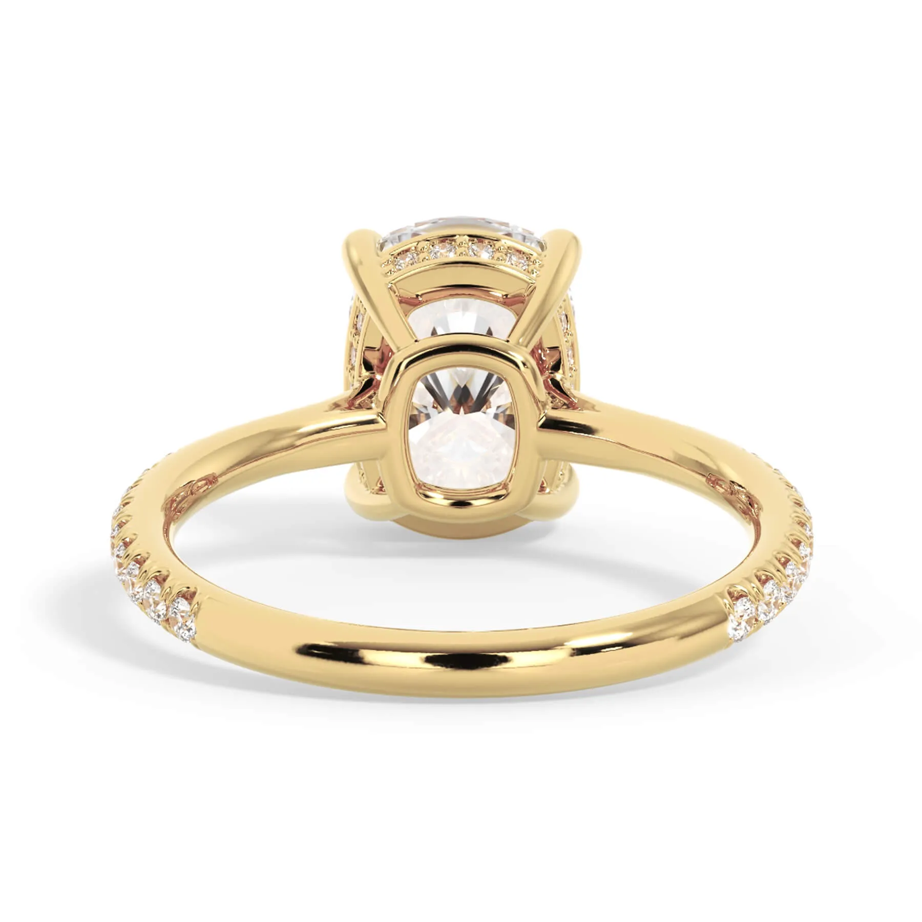 Oval Pave Engagement Ring
