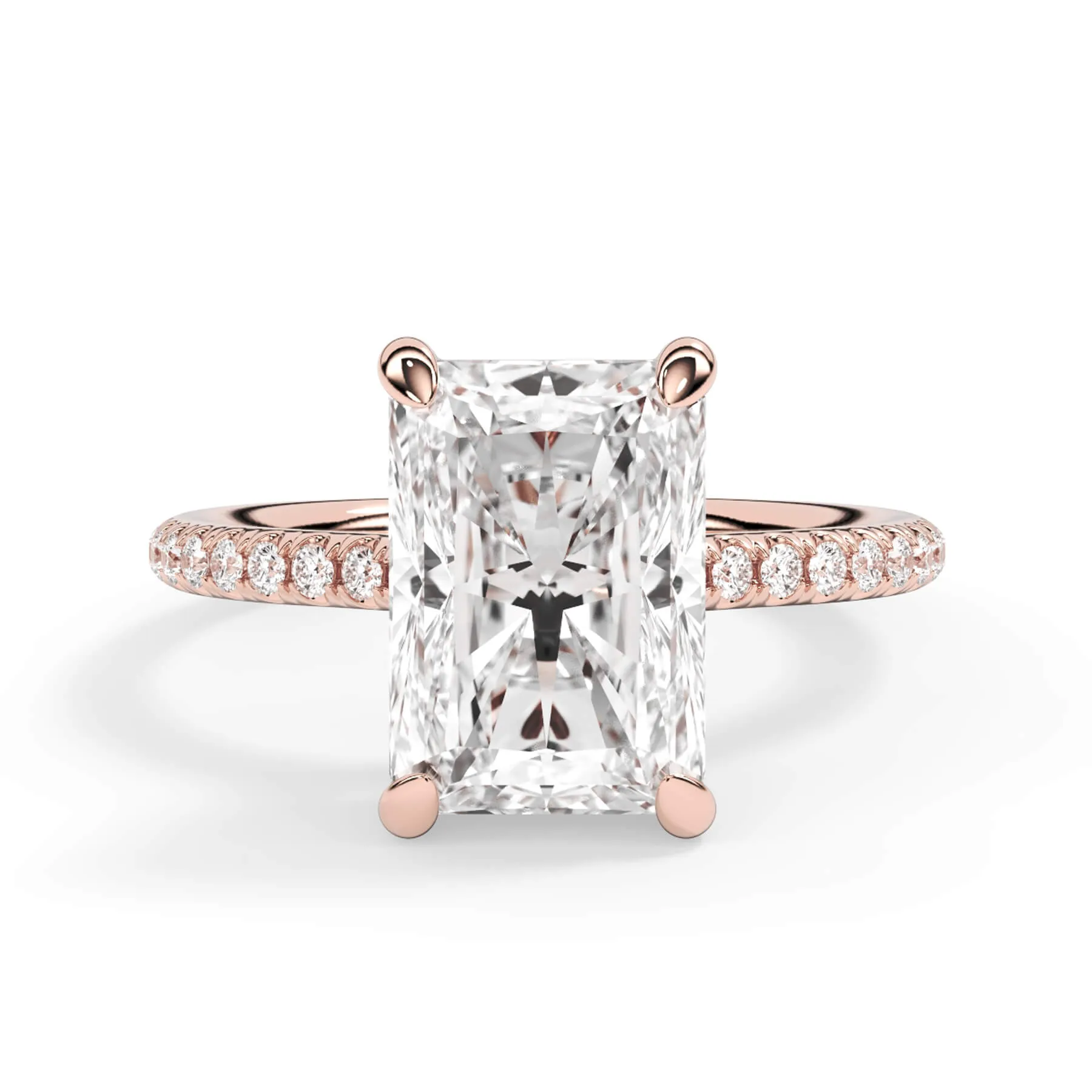 Oval Pave Engagement Ring