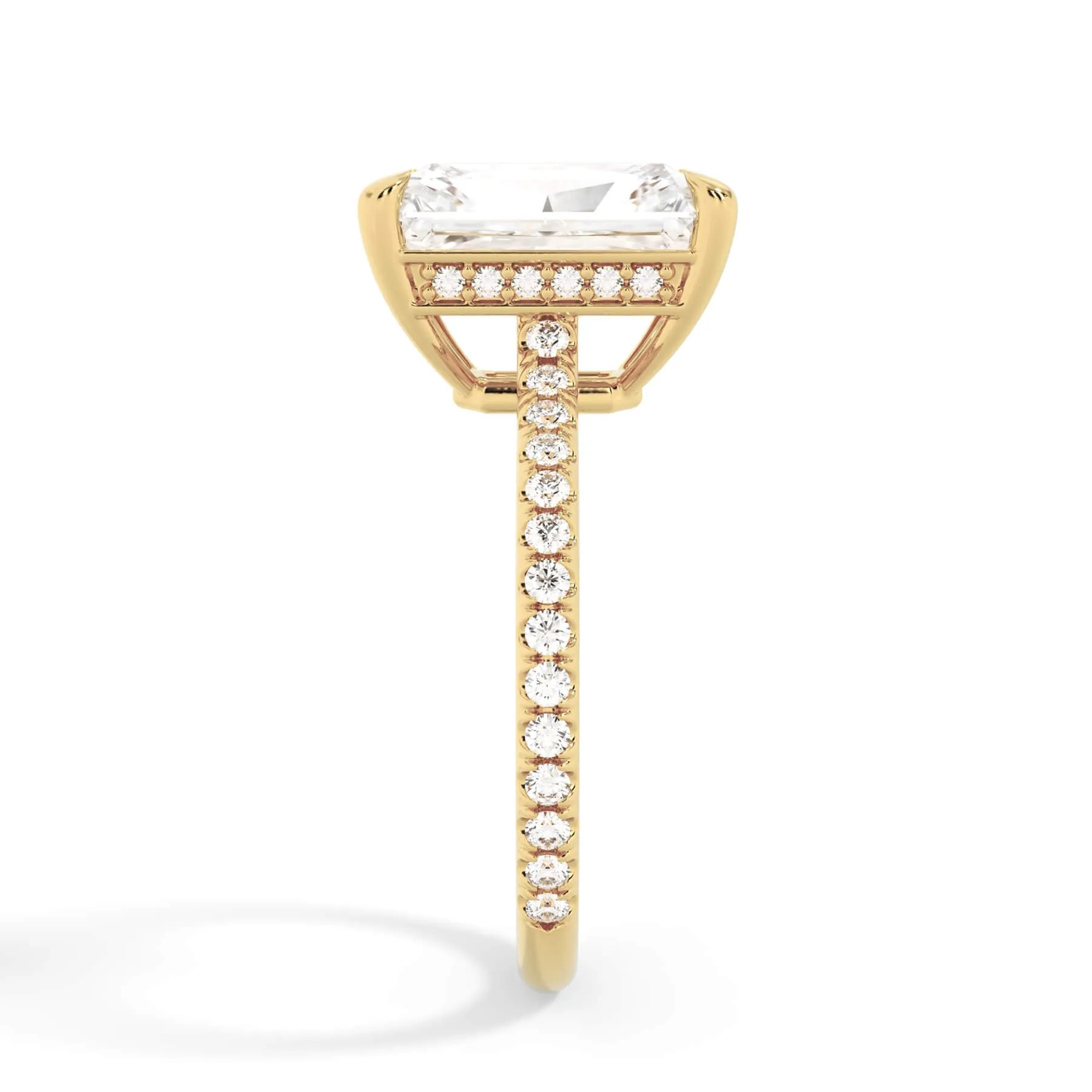 Oval Pave Engagement Ring