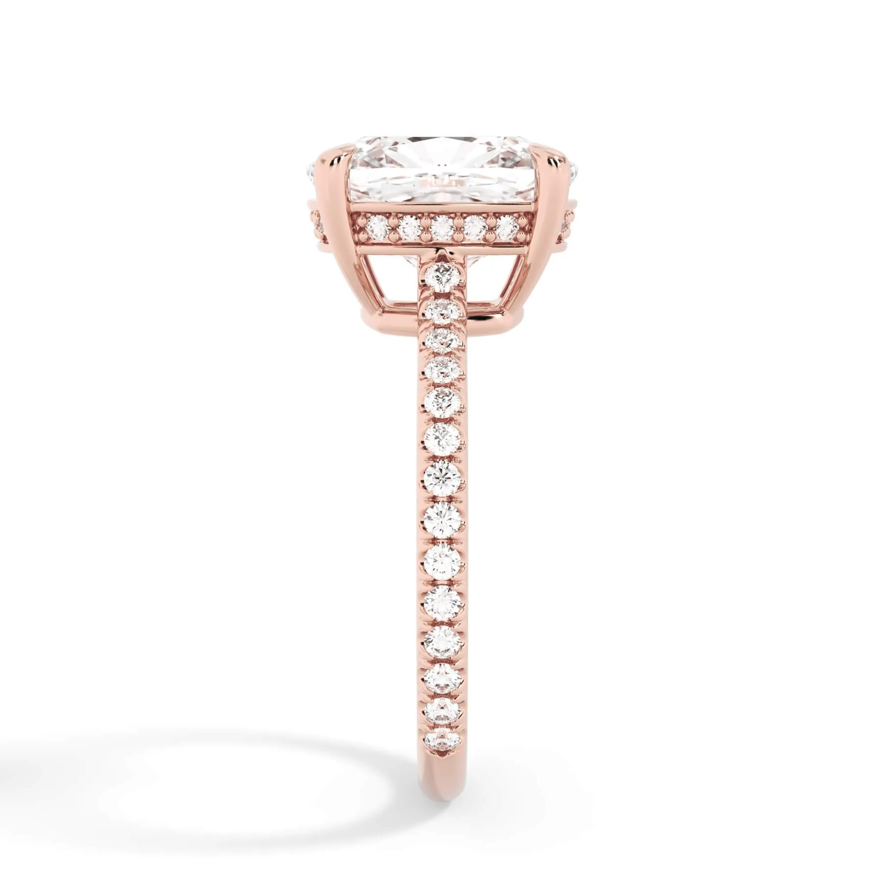 Oval Pave Engagement Ring