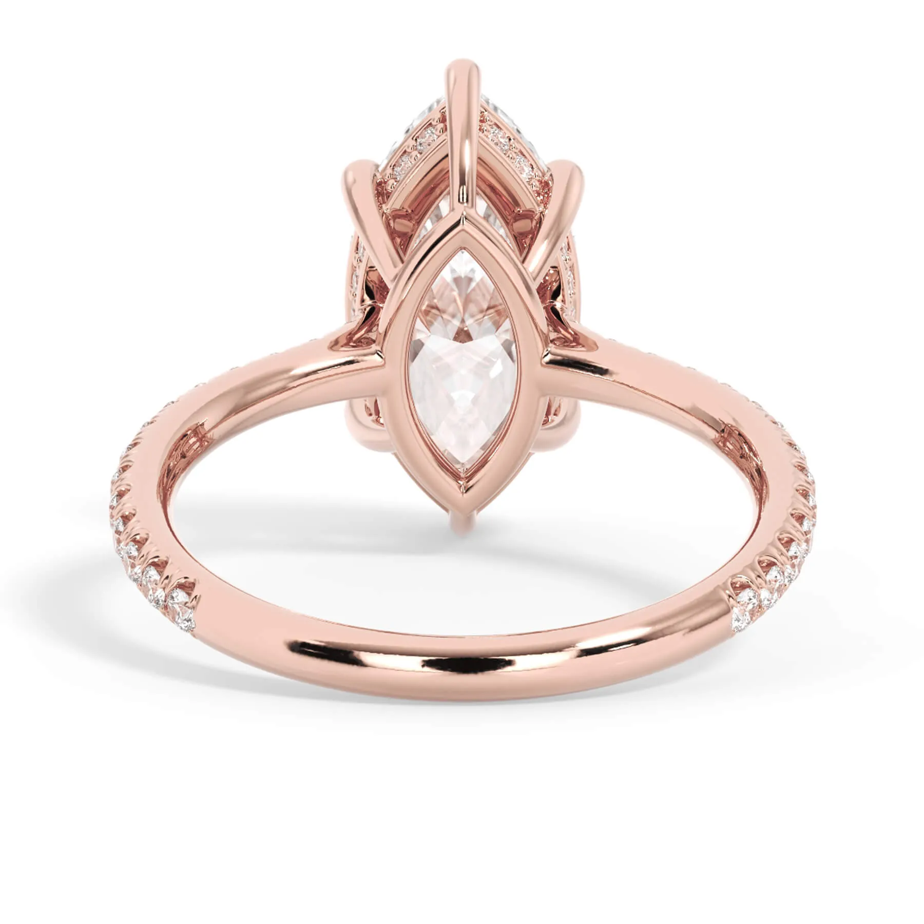 Oval Pave Engagement Ring