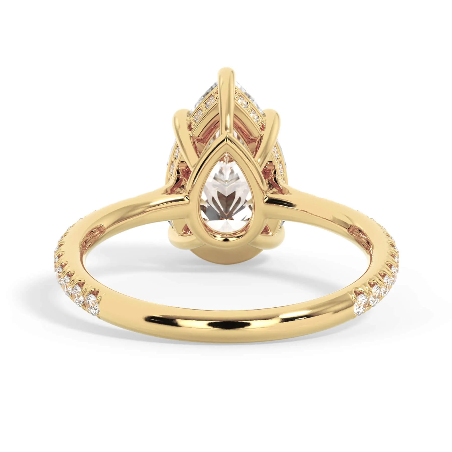 Oval Pave Engagement Ring