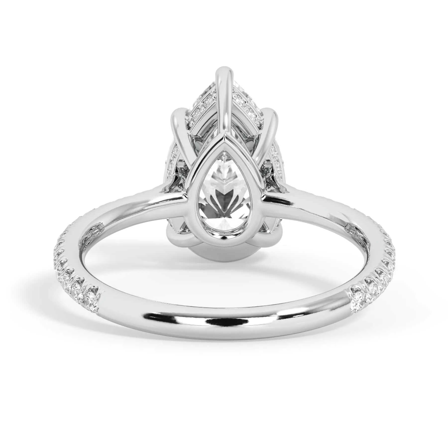 Oval Pave Engagement Ring