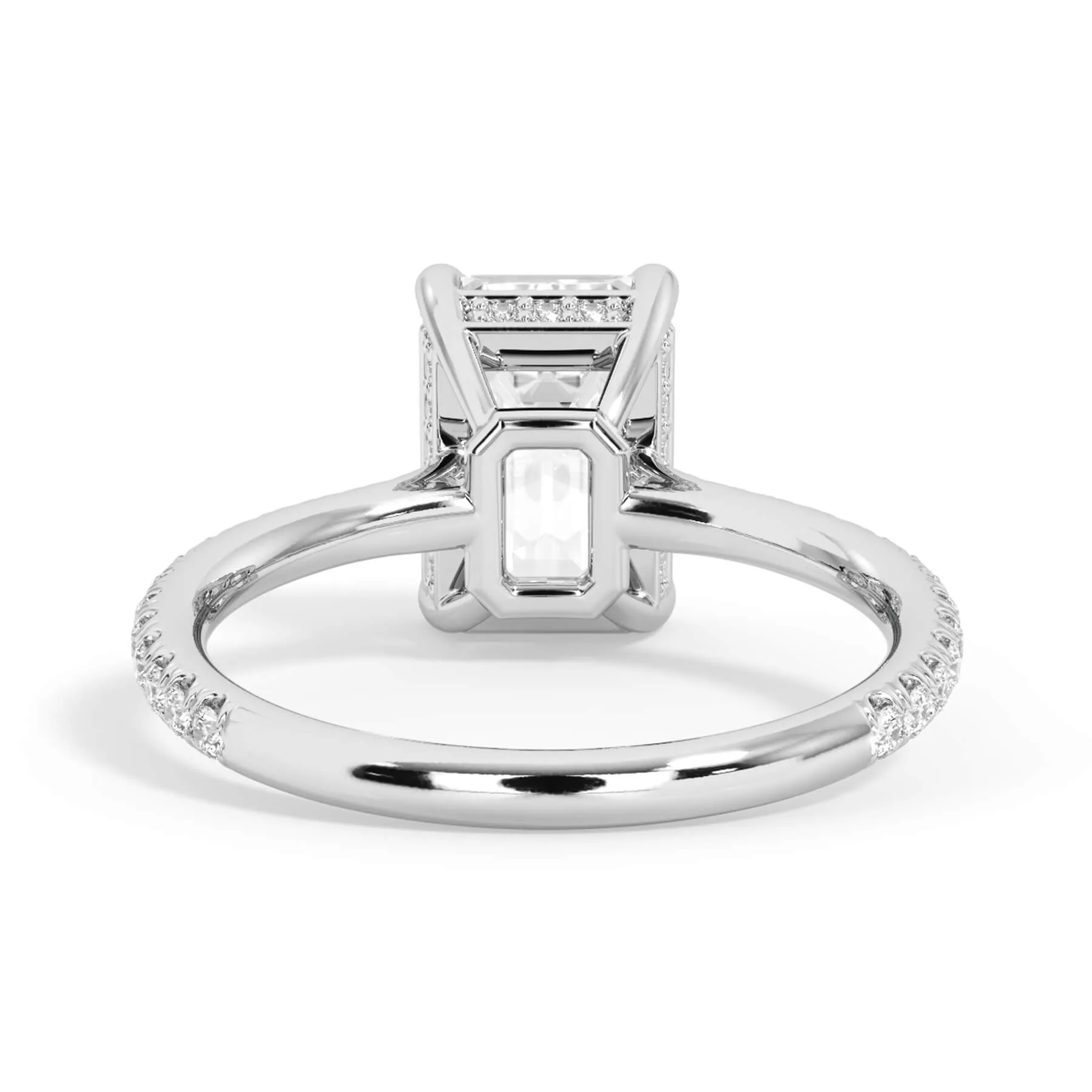 Oval Pave Engagement Ring