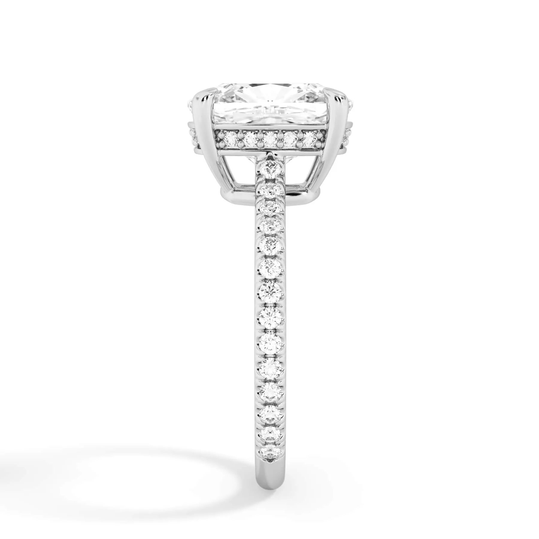 Oval Pave Engagement Ring