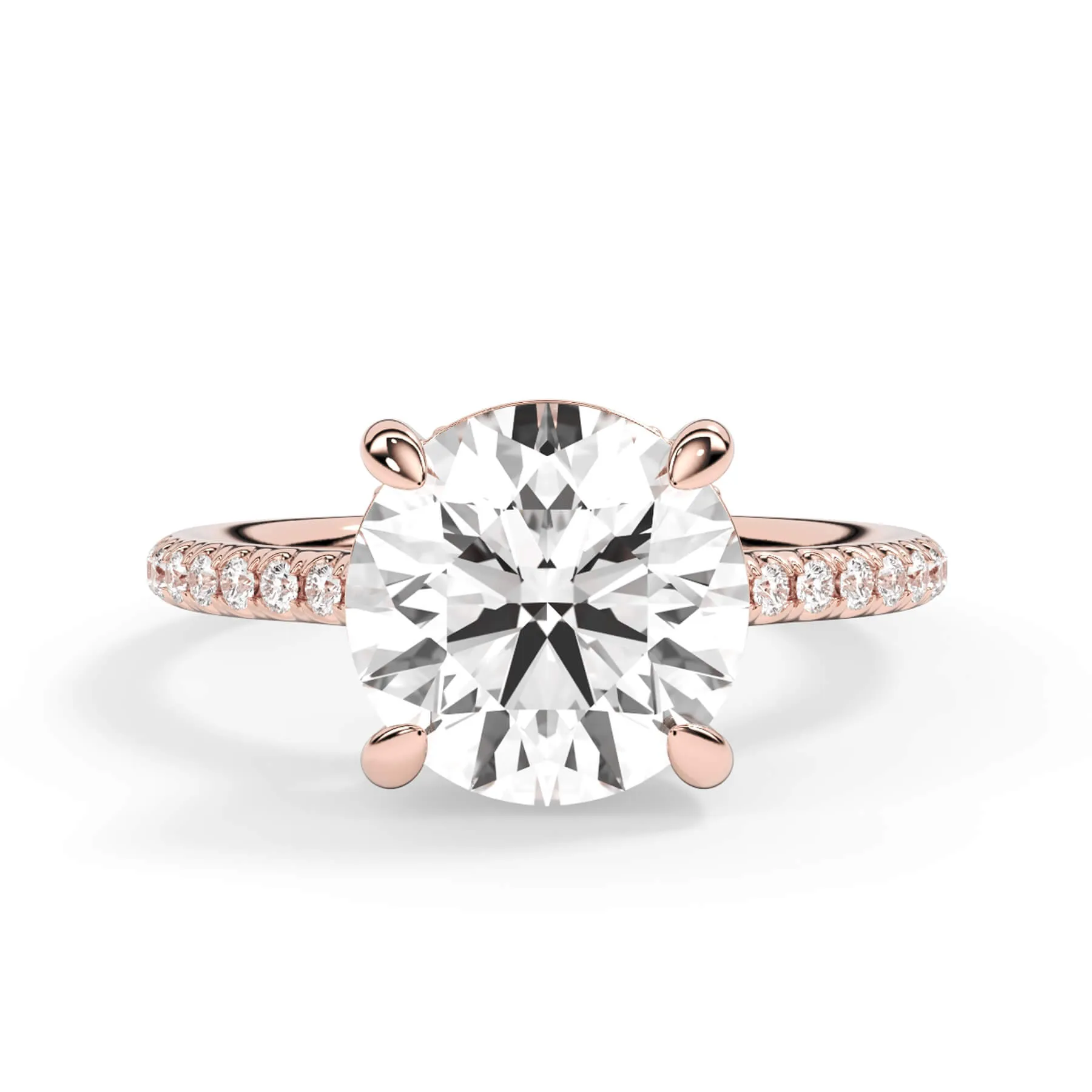 Oval Pave Engagement Ring