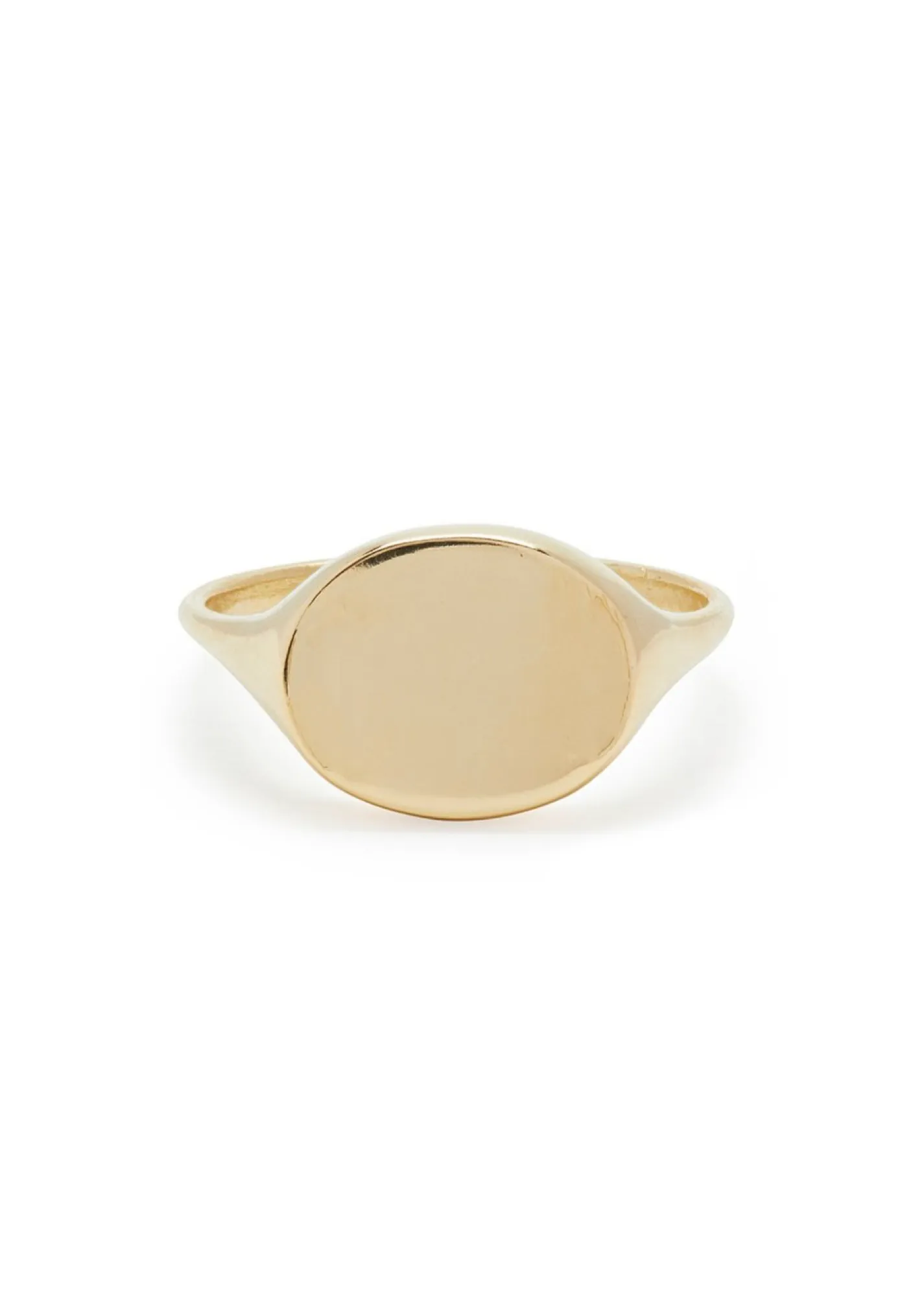 Oval Signet Ring in Gold