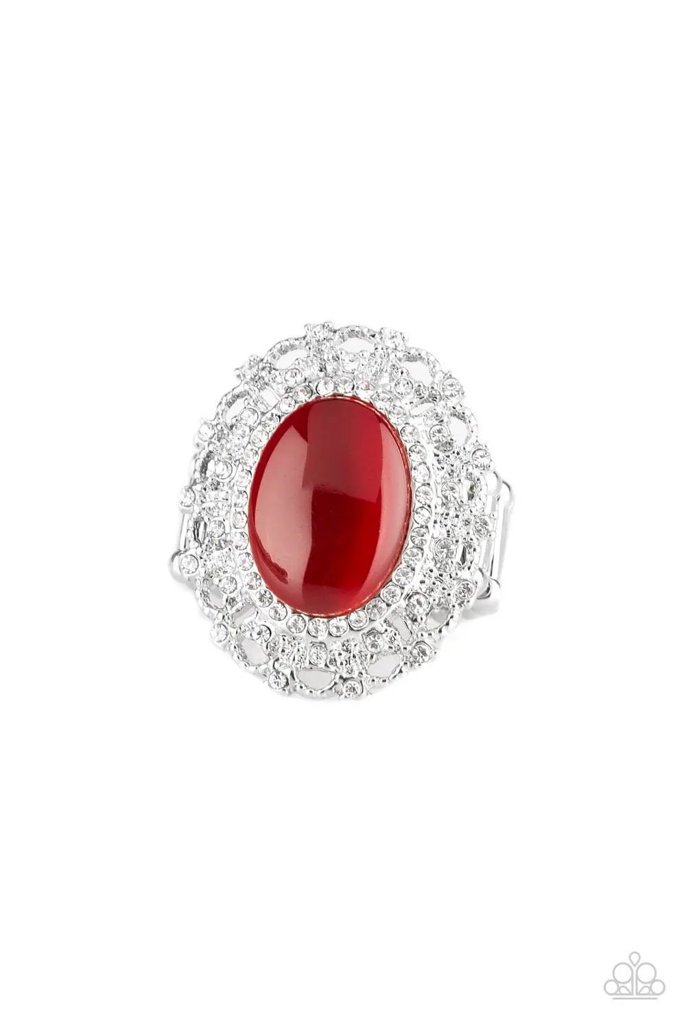 Paparazzi Accessories  - Baroque the Spell #RR1/B5 - Ring Red