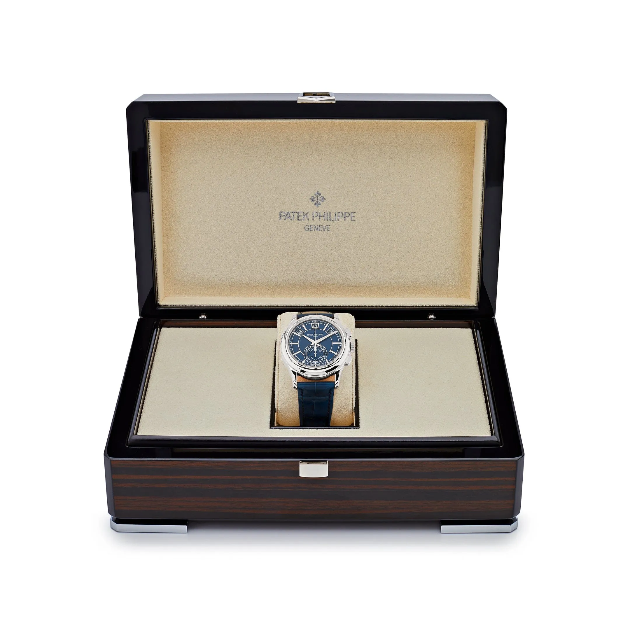 Patek Philippe Complications 5905P-001 Platinum Blue Dial Annual Calendar