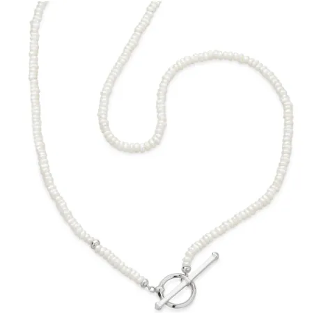 Pearl Strand T-bar Necklace