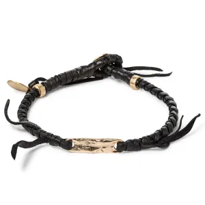 Plata Gold Leather Bracelet