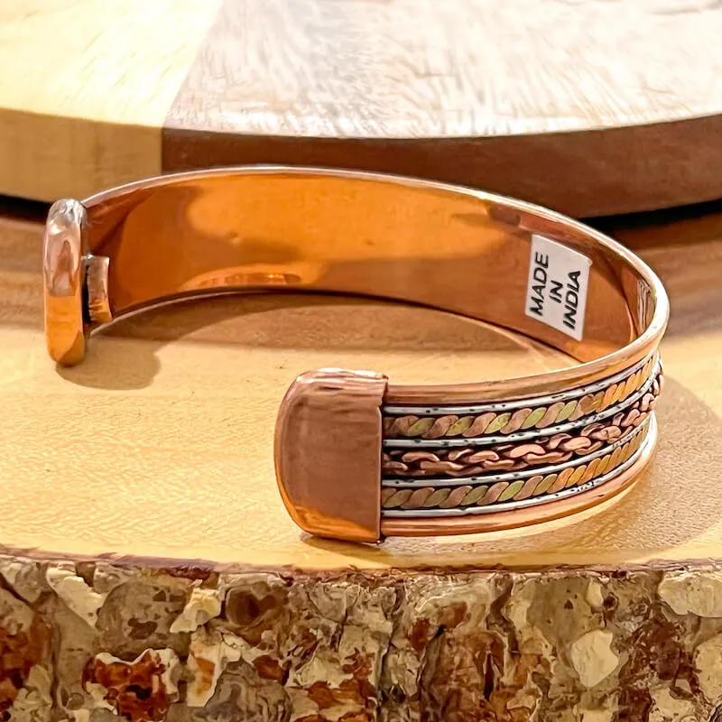 Powerful Copper Bracelet Handmade Cuff Wristband