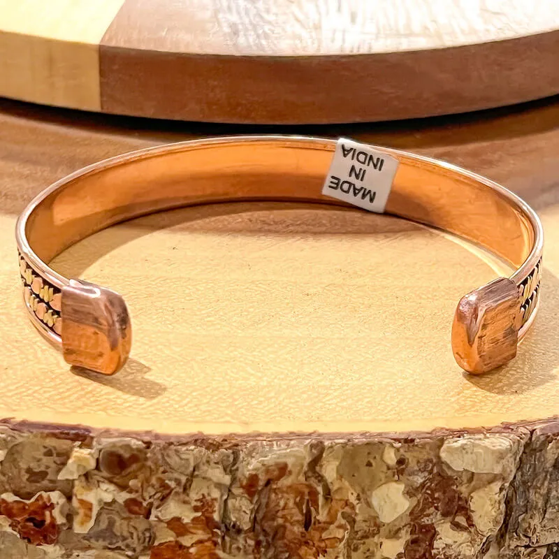 Powerful Copper Bracelet Handmade Cuff Wristband