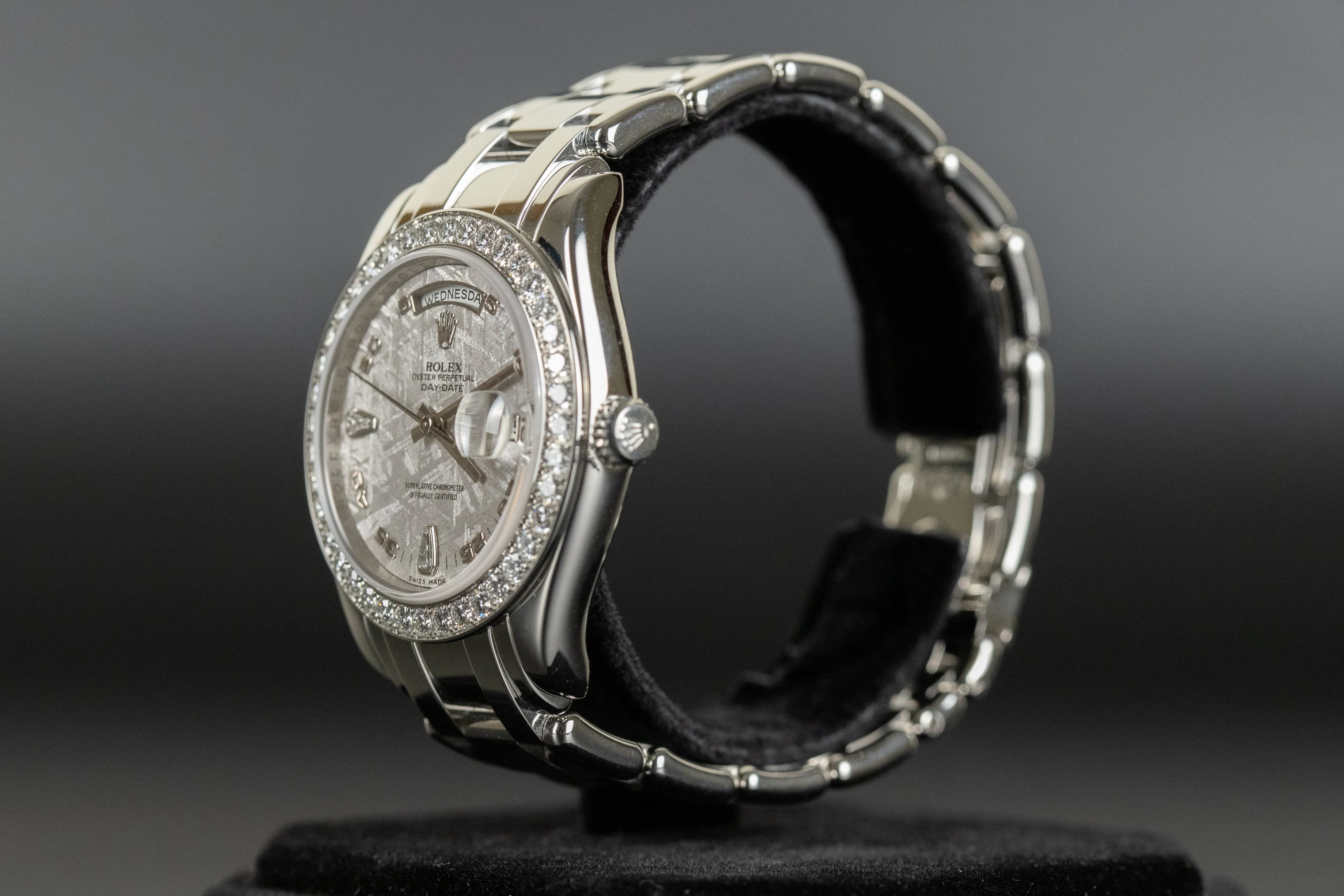 Rolex<br>18946 Masterpiece Platinum Meteorite Diamond Dial