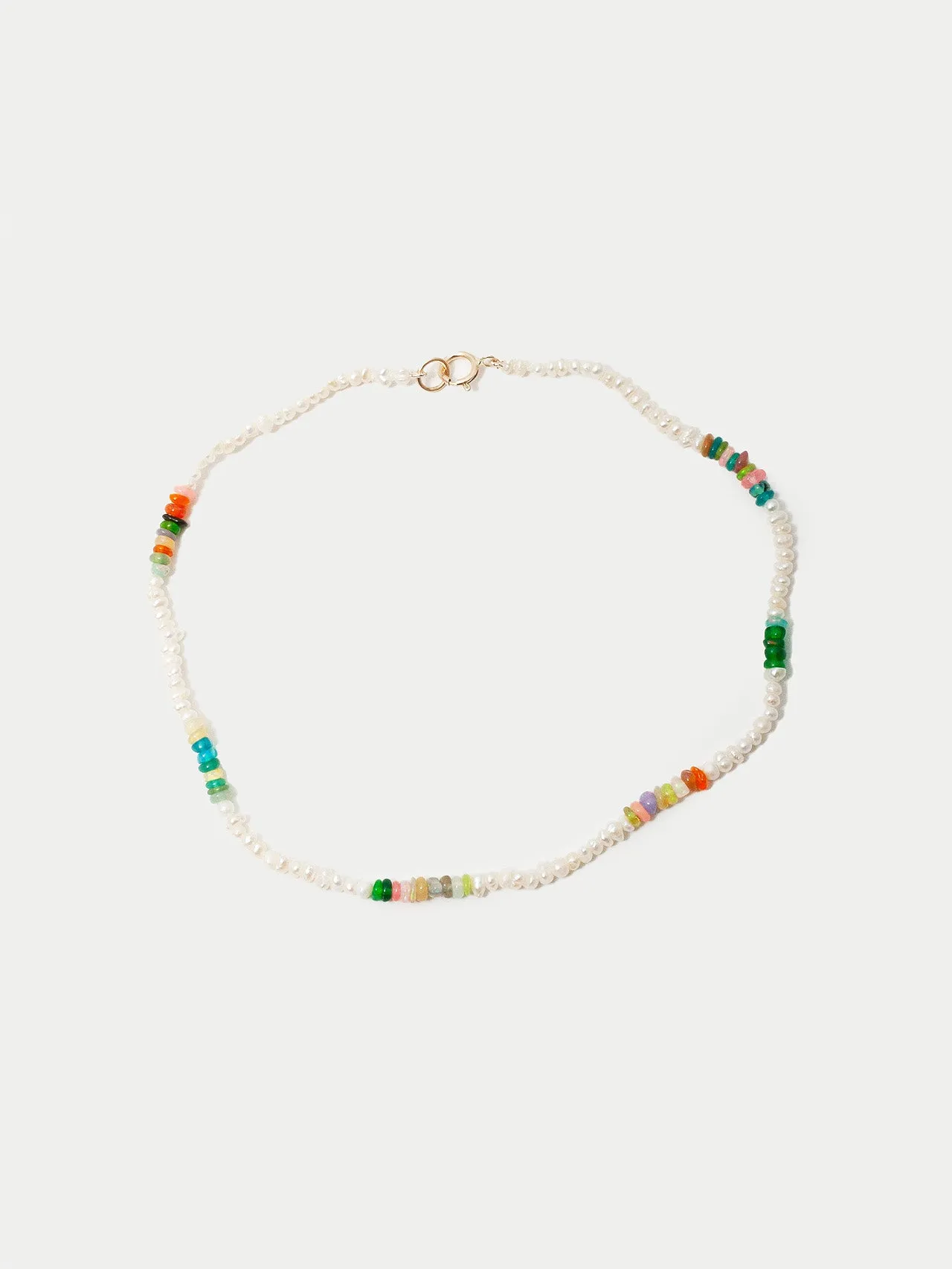 Seed Pearl & Opal Anklet