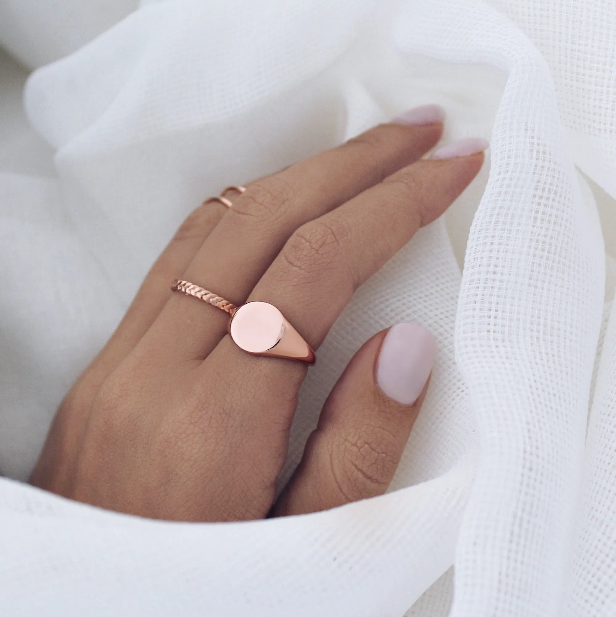 Signet Ring Rose Gold