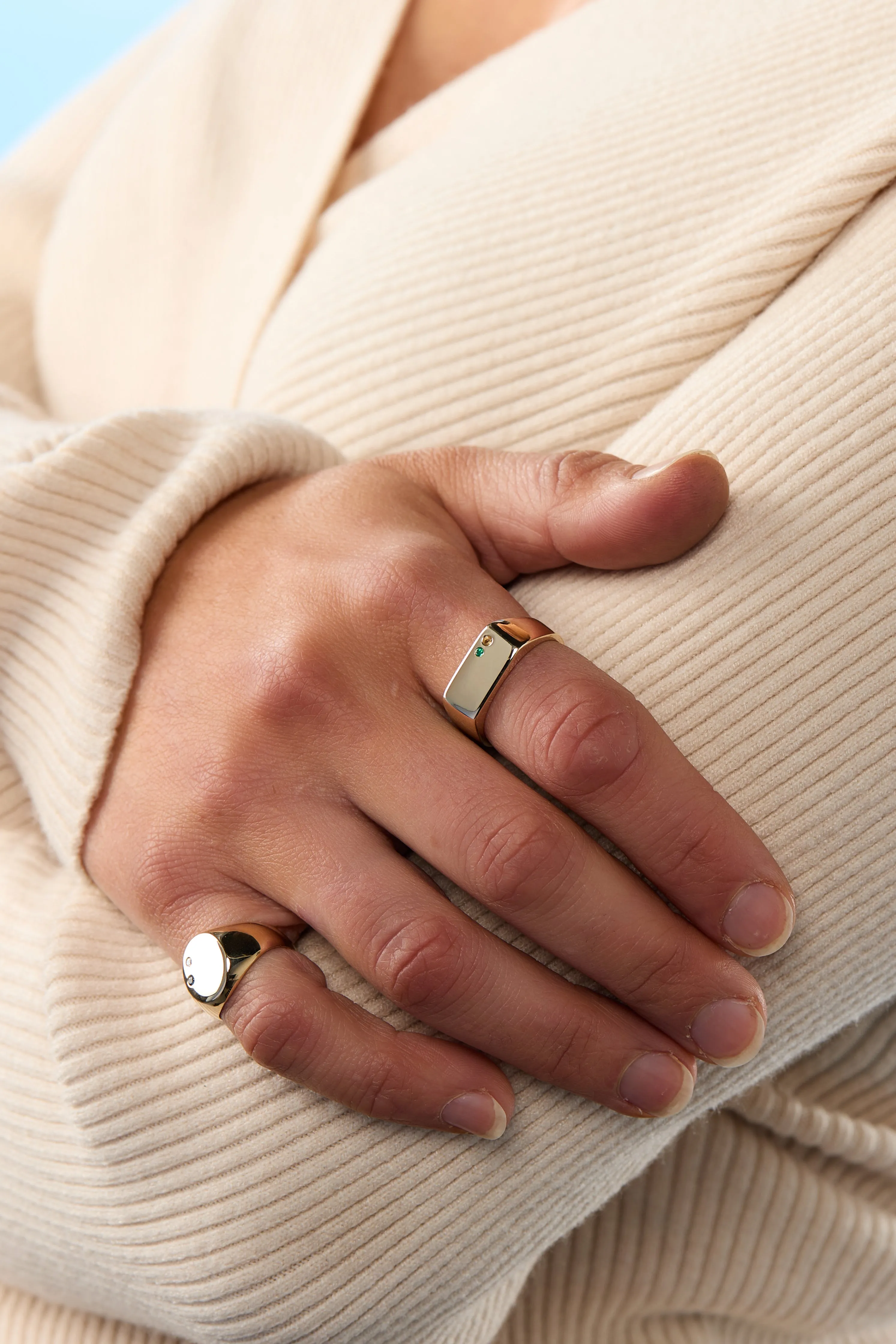 Signet Stone Ring | Yellow Gold
