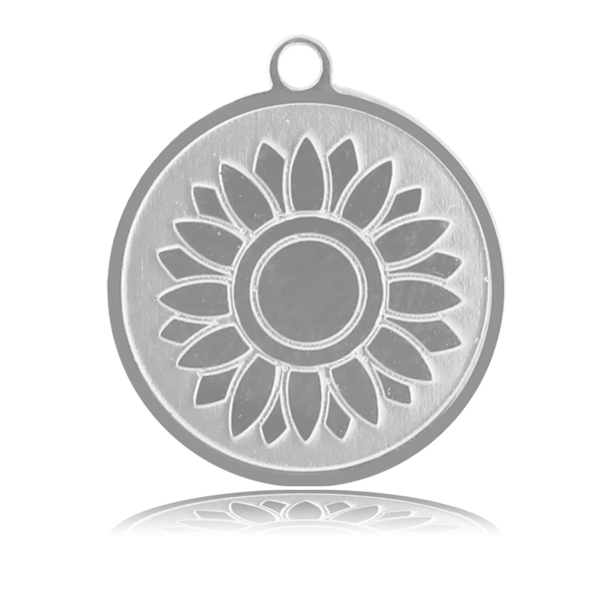 Sunflower Charm with Blue Opal Jade Charity Bracelet