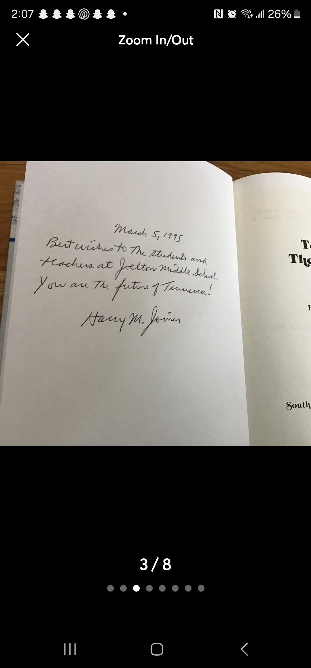 Tennessee Then and Now signed by author