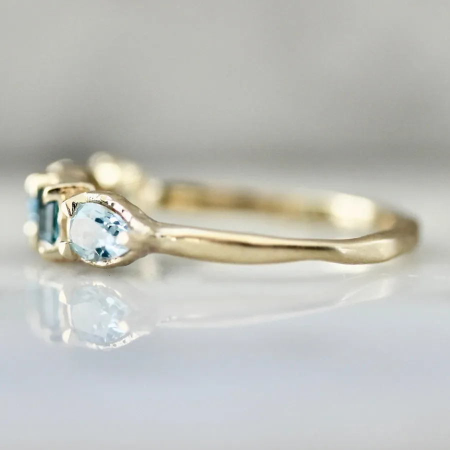 Tide Pool Blue Gemstone Medley Ring