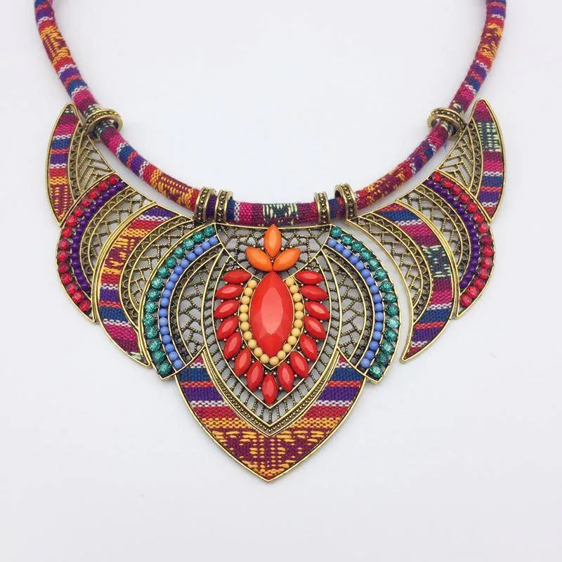 Vintage ethnic bohemian Choker necklace