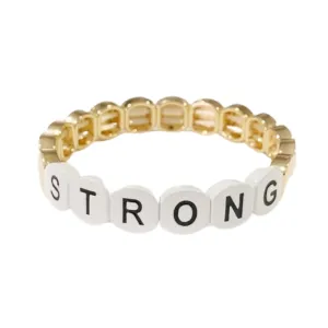 Word Tile Bracelet- Strong
